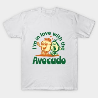 I'm in love with the avocado retro funny T-Shirt